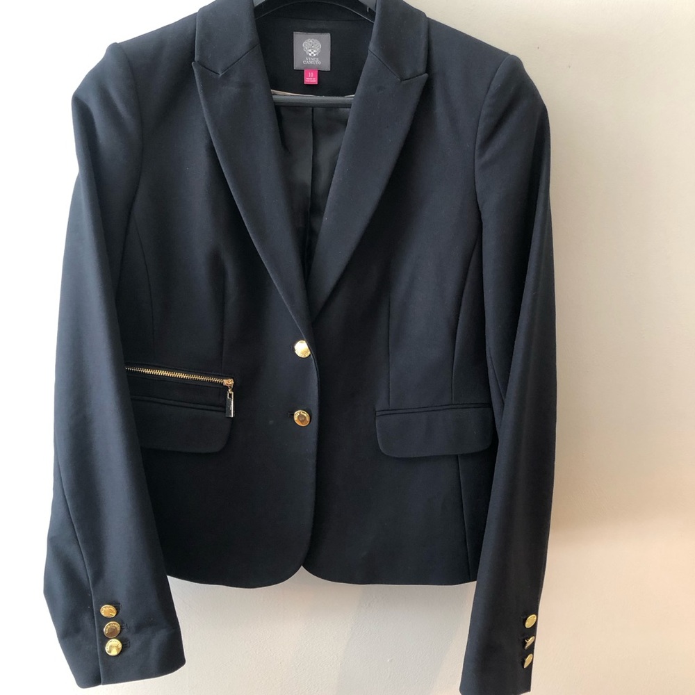 Vince Camuto Black Blazer with Gold Accents